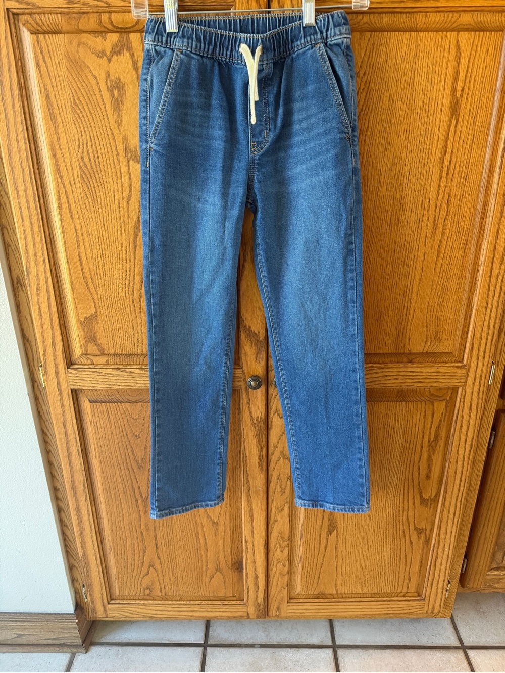 Boy's Old Navy large (10/12) straight Jeans - Elastic Waist